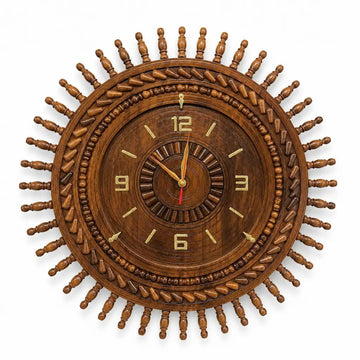 Sunflower Black Wall Clock